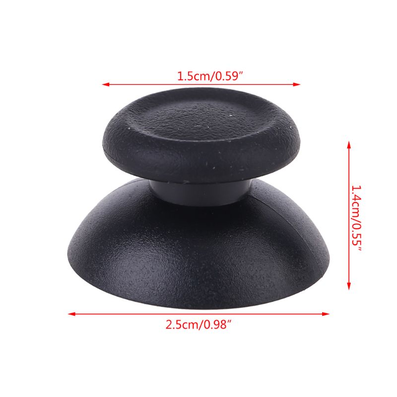 10Pcs Replacement Controller Analog Thumb Stick for Sony PS4 Black