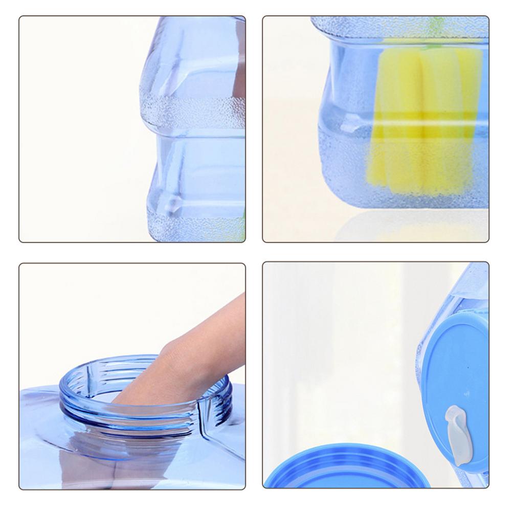 5.5L wiadro na wodę na zewnątrz wiadro na wodę o dużej pojemności PC pojemnik na wodę zbiornik na wodę z kranem