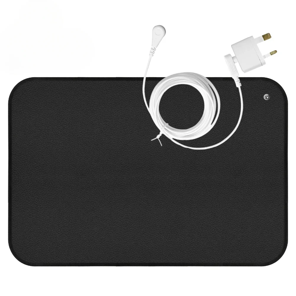 Grounding Mat for Sleep Energy Pain Relief Inflammation Balance Wellness Earth Connected Therapy for Grounding Conductive Rug: 2500MMx3500MM / black