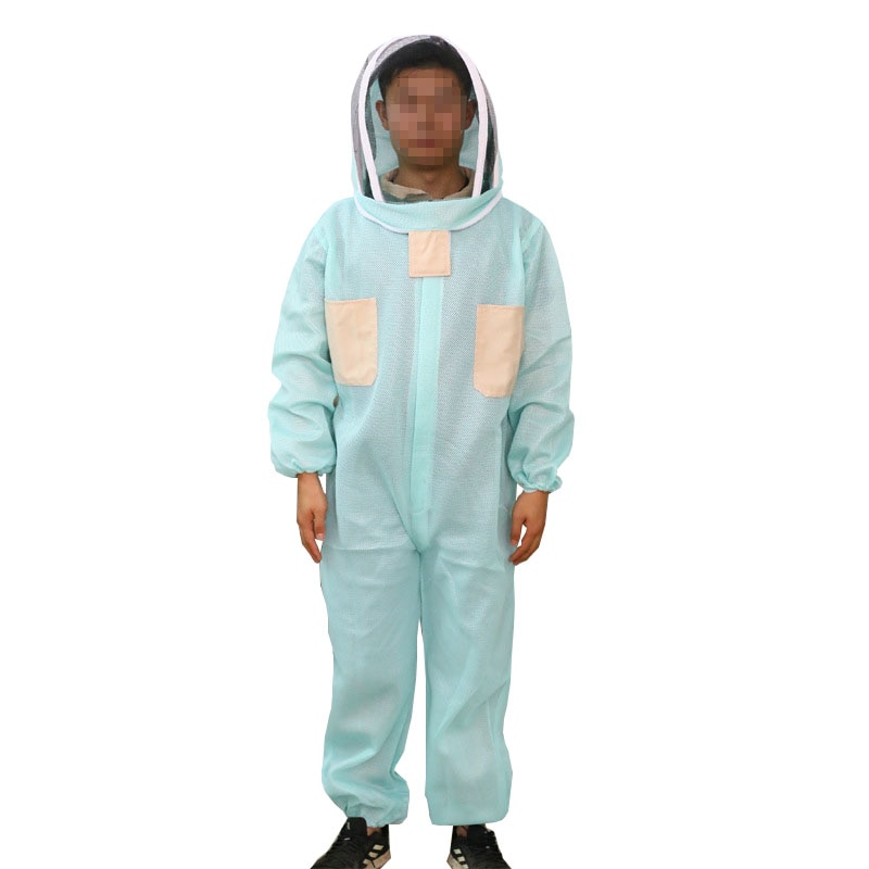 Traje de apicultura para apicultor equipo cielo azul aire acondicionado ropa protectora colmena transpirable Anti abeja