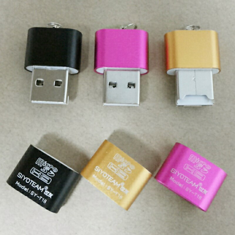 Draagbare mini usb 2.0 micro sd tf geheugenkaartlezer adapter flash drive sd flashgeheugen
