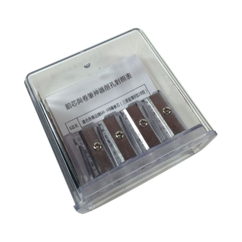 Multifunctional 4 Holes Charcoal Pencil Sharpener Long Core Lead Drawing Art Manual Sketching Drawing Supplies