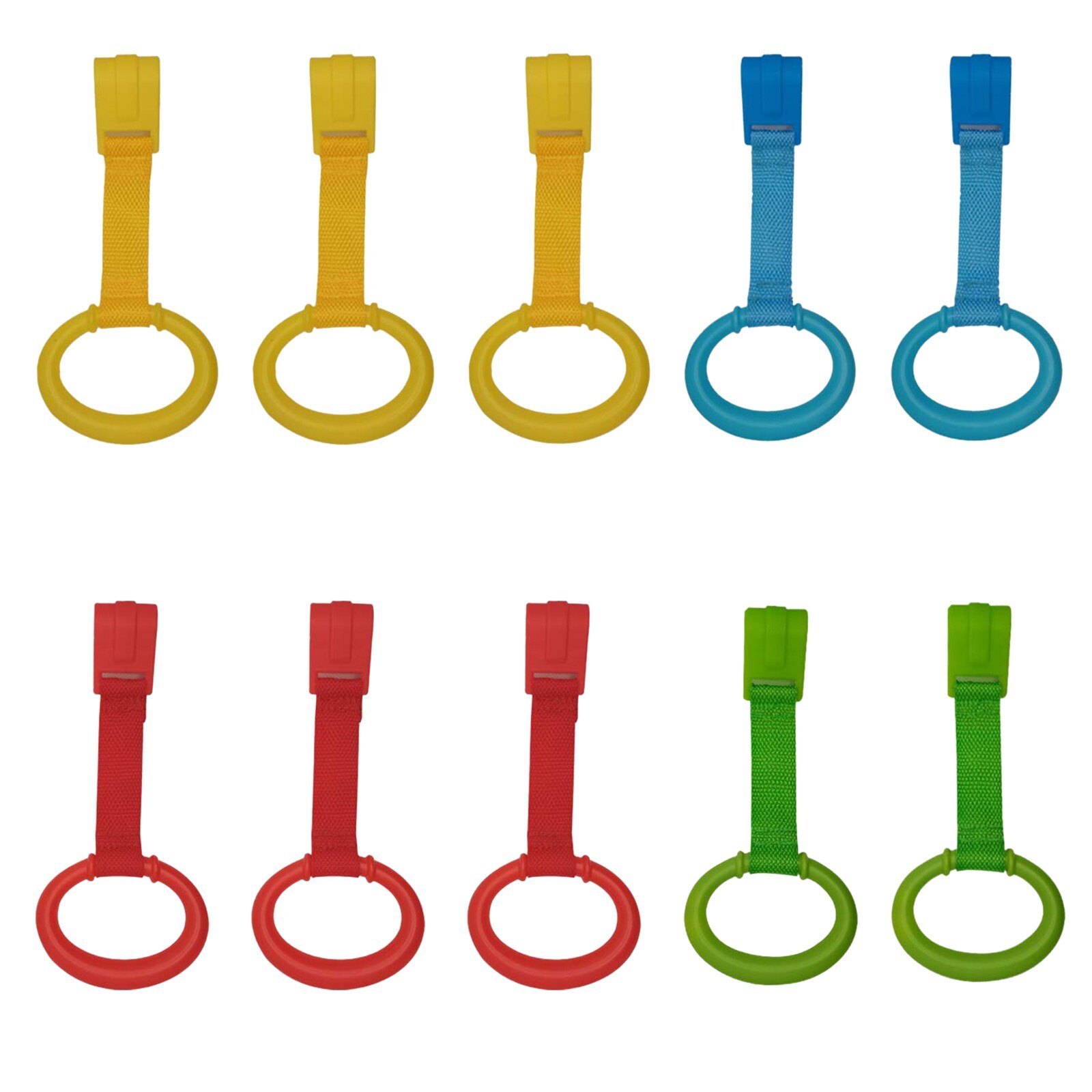 Playpen pull ring Help The Baby Learn To Stand Up And Pull The Ring On The Crib Fence Baby crib fence hand ring: Multicolor 