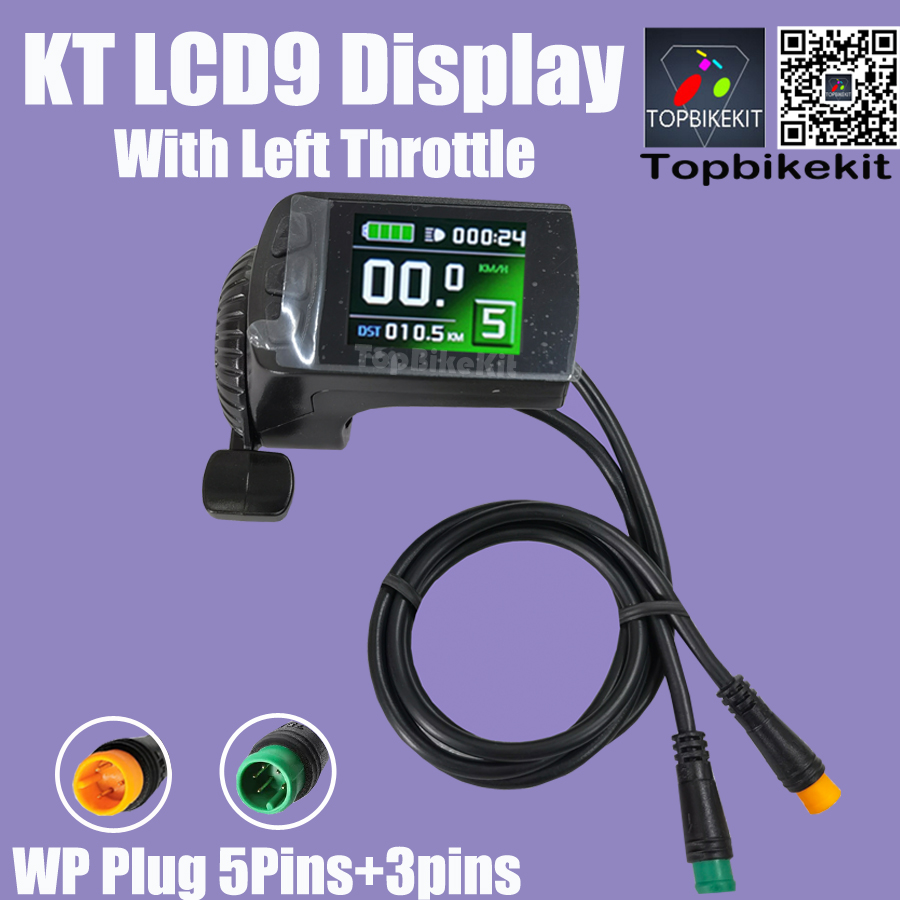 Ebike Display Kt Lcd3 Lcd4 Lcd5 Lcd 8H Lcd 8S Lcd9 Lcd 10H Lcd11 Led 900S Led 890 24v36v48V 48V 72V Fietsaccessoires Cycling Kt Display: Blauw
