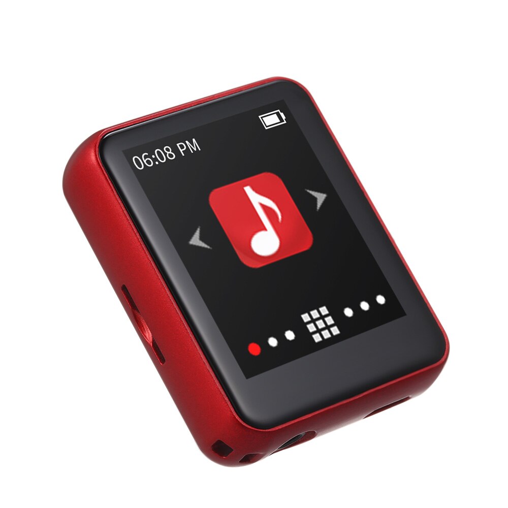 Tragbare Mini MP3 Spieler RUIZU M4 1.8 "voll berühren Bildschirm FM Radio E-Buchen Schrittzähler Video Spieler HiFi Musik Spieler: verrotten / 8GB