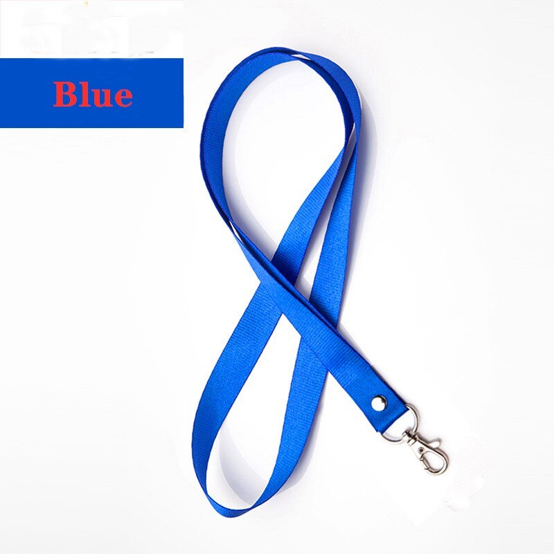 Handy Riemen Metall Clip Hängen Hals Seil Lanyard Para Llaves für IPhone Kamera USB Halter ID Pass Karte Name abzeichen Halter: Blue