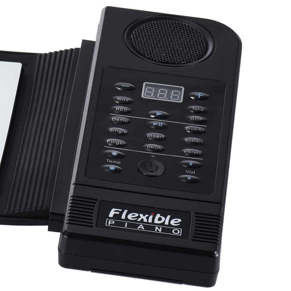 Flexibele piano 61 toetsen elektronische piano toetsenbord siliconen oprolbare piano sustain functie met luidspreker