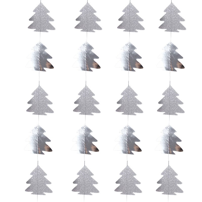 Guirnalda de árbol de Navidad de papel de 4m, adorno de Navidad, pancarta de pared, decoración colgante, bricolaje, boda, de cumpleaños, Navidad, Año: K06
