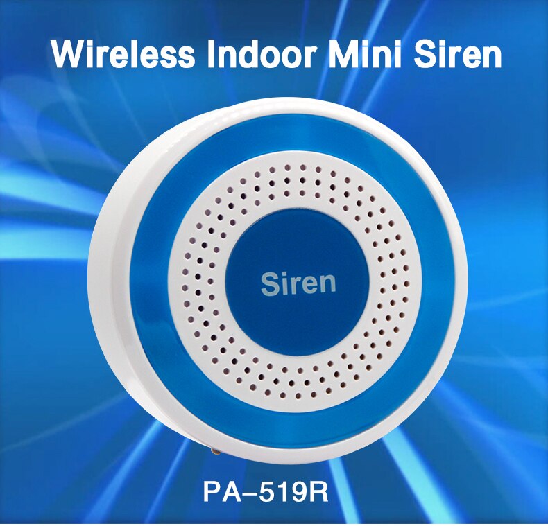 Mulo 433Mhz Draadloze Sirene Stroboscoop Alarm Alert Sensor 85dB Compatibel Alarmsysteem PG103 PG107 PG105