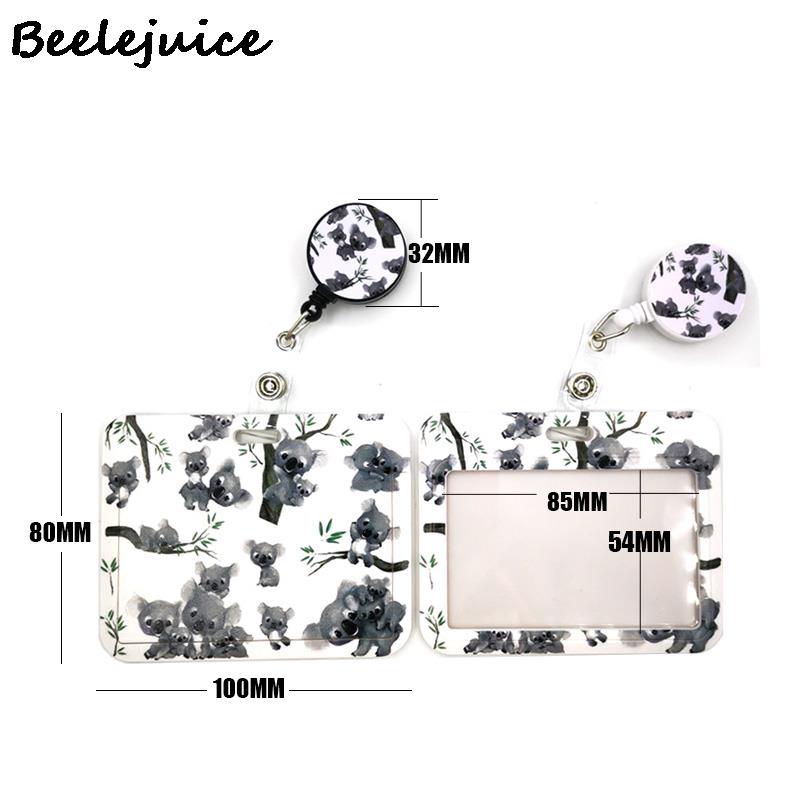 Porte-clés en forme de Koala, joli collier Horizontal, Animal mignon, sangle de cou, lanière, porte-badge