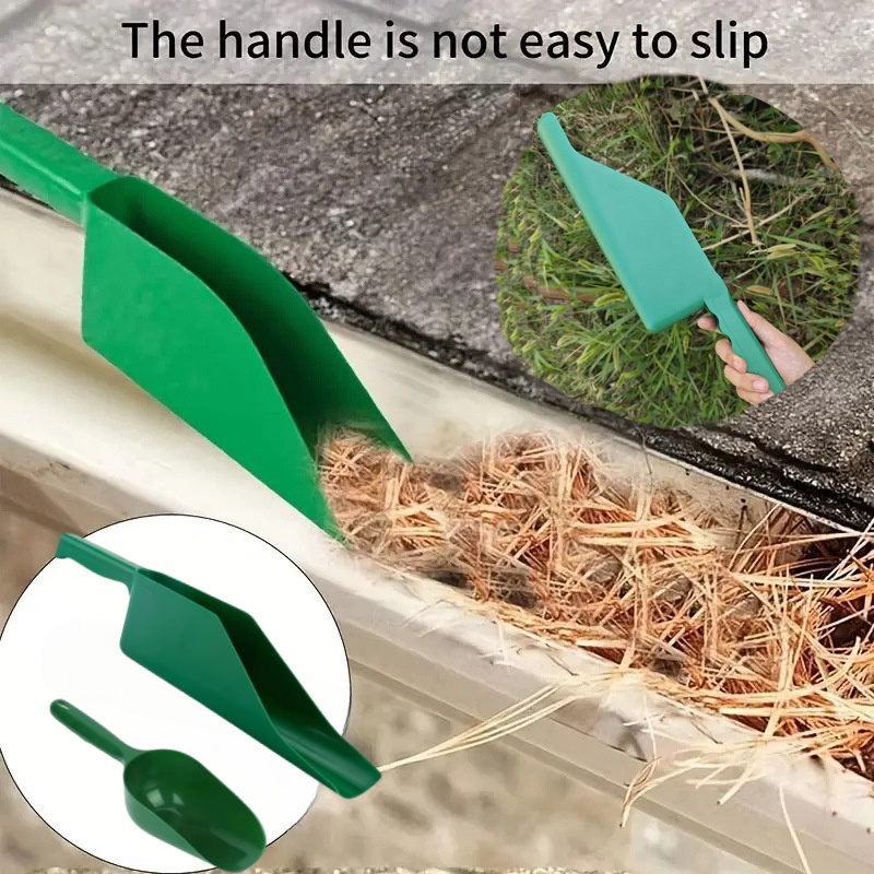 Getter Gutter Scoop Large Capacity Spade Home Garden Roof Leaf Gutter Cleaning Shovel Tool Multipurpose Dirt Debris Remove Tool