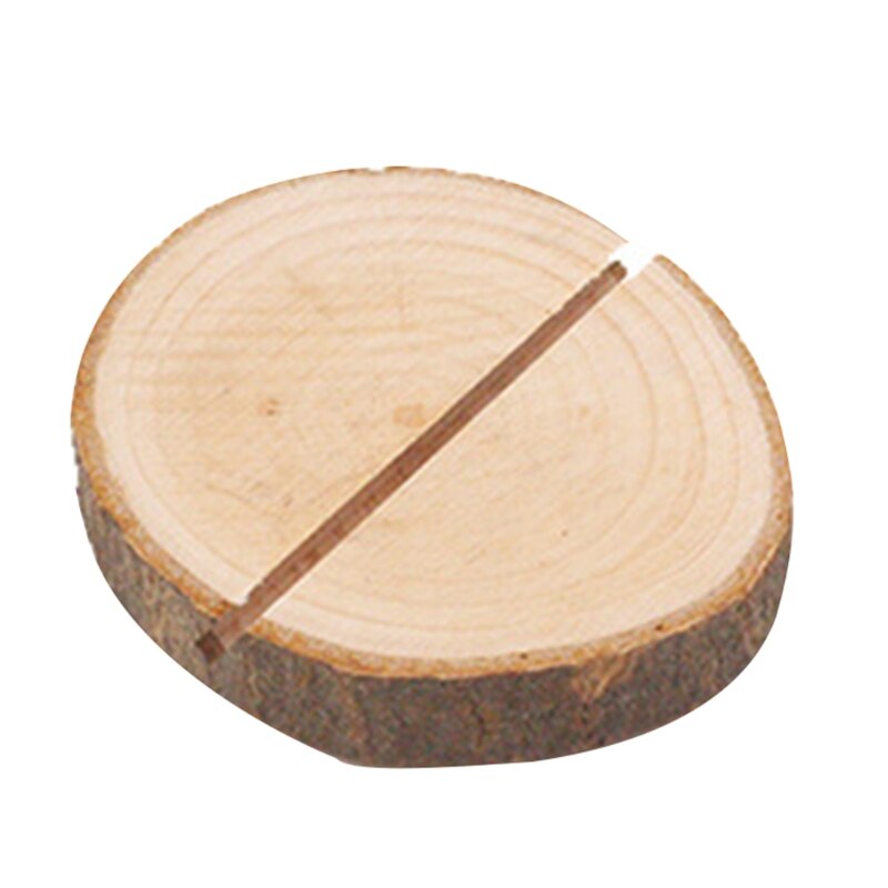 Soporte de madera rústica para tarjetas, soporte para mesa, tarjetas con nombre, Clip para fotos, para boda, , signo, tarjetas de comida, etiqueta
