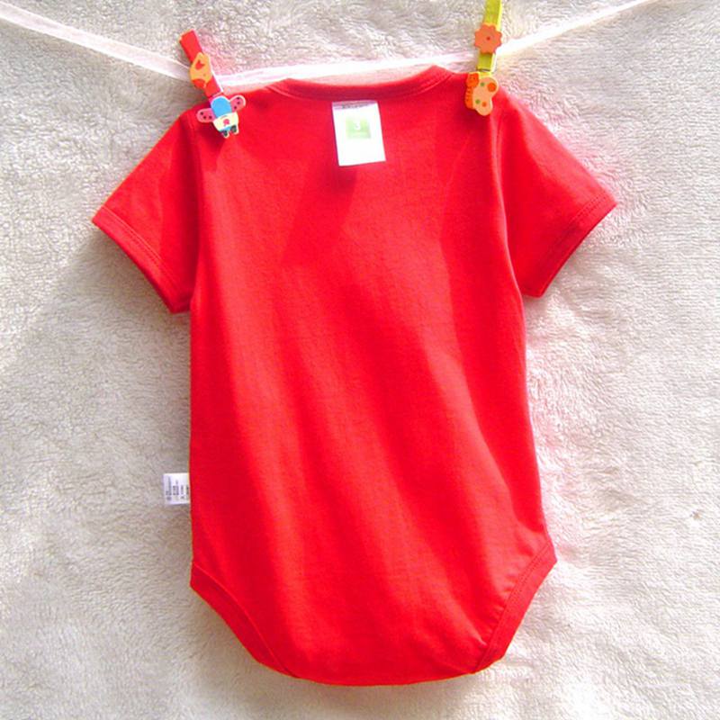 Leuke Duiken Aap Rode Zomer Baby Boy Korte Mouw Bodysuit Body Bebe Overalls Jumpsuit Baby Kleding Kinderkleding
