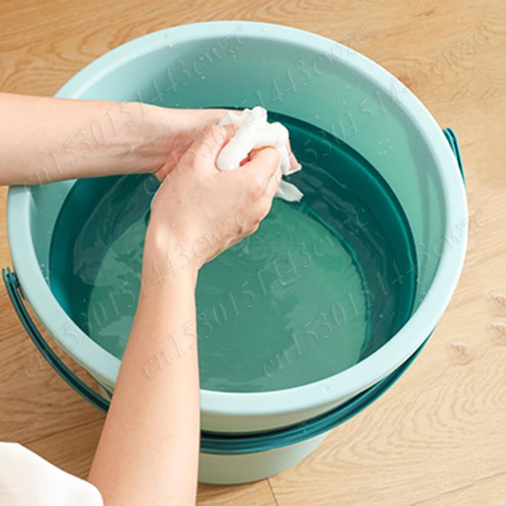 Cubo plegable de silicona multifuncional, contenedor de agua, ahorro de espacio, 5/10L