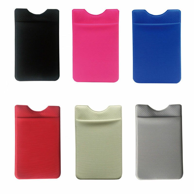 Universal- dauerhaft Lycra Klebstoff Aufkleber Zurück Abdeckung Karte Halfter Beutel Für iPhone Samsung Alle Smartphones