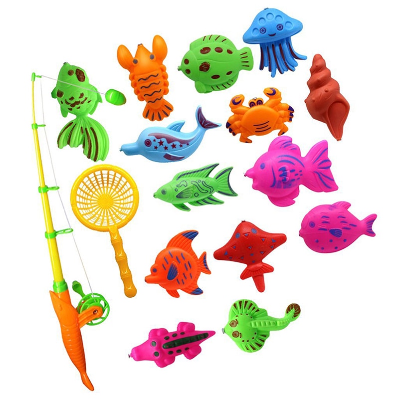 Badspeelgoed vismodel magnetische badset voor baby kind  - 15 stuks