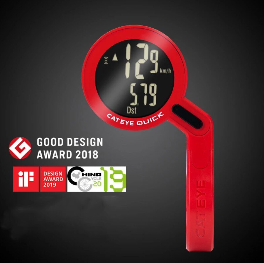 CATEYE Fahrrad Computer CC-RS100W Bike Analog Drahtlose Tacho Radfahren Wasserdichte Stoppuhr Integrierte Out Front Halter