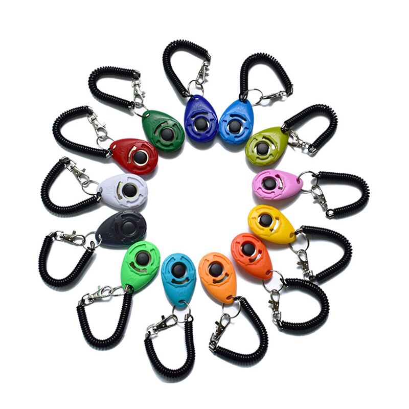 Cão de estimação tranining clicker cão de estimação tranining fornecimento novo cão de estimação clicker treinamento ajuda cinta pulso inteligente cão treinamento acessório