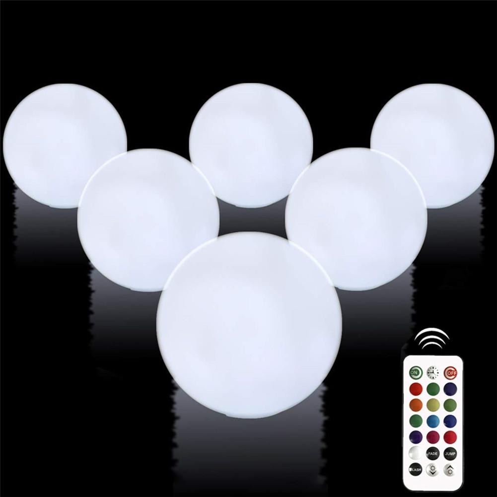 Utendørs vanntett ledet hage ball lys rgb dekor jul bryllupsfest plen lampe svømmebasseng flytende fjernkontroll