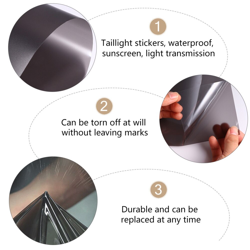 Self Adhesive Headlights Tail Lights Fog Lights Tint Vinyl Film Decorative Film