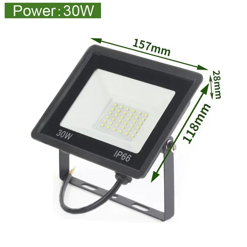 Motion Sensor LED Flood Light 50W 30W 10W AC 220V Waterproof IP65 Reflector Floodlight Lamp foco Led Exterior Spot Outdoor Light: RGB / 20W