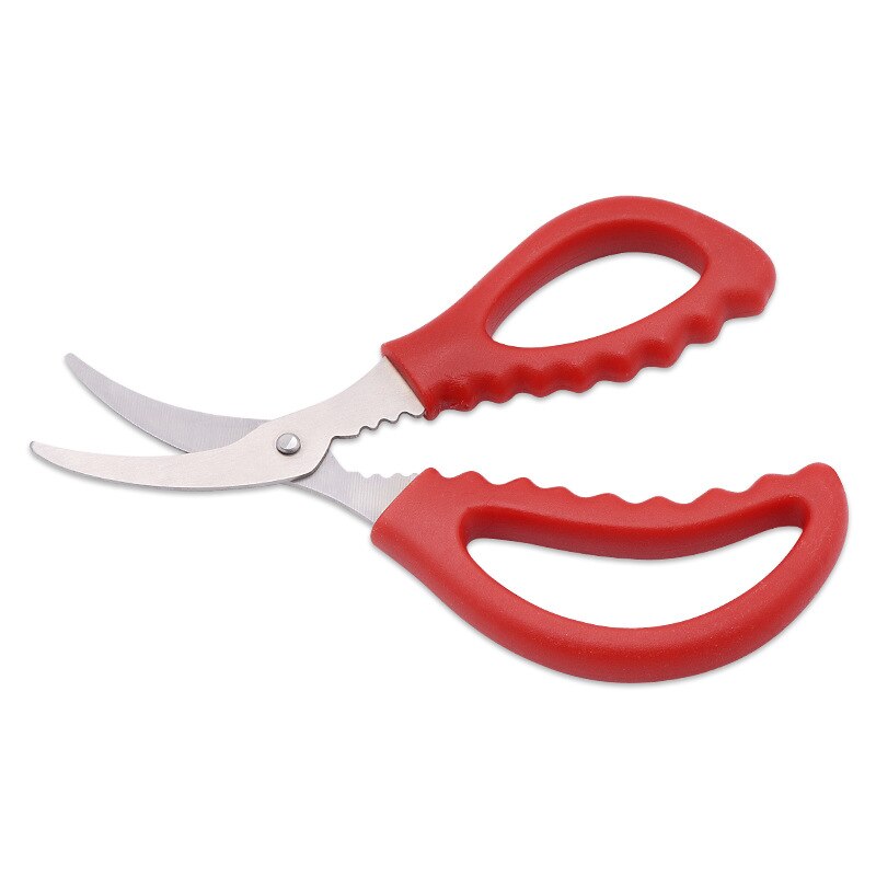 Stainless Steel Kitchen Crab Tools to Shrimp Line Multi-Function Peel Shrimp Artifact Home Seafood Scissors
