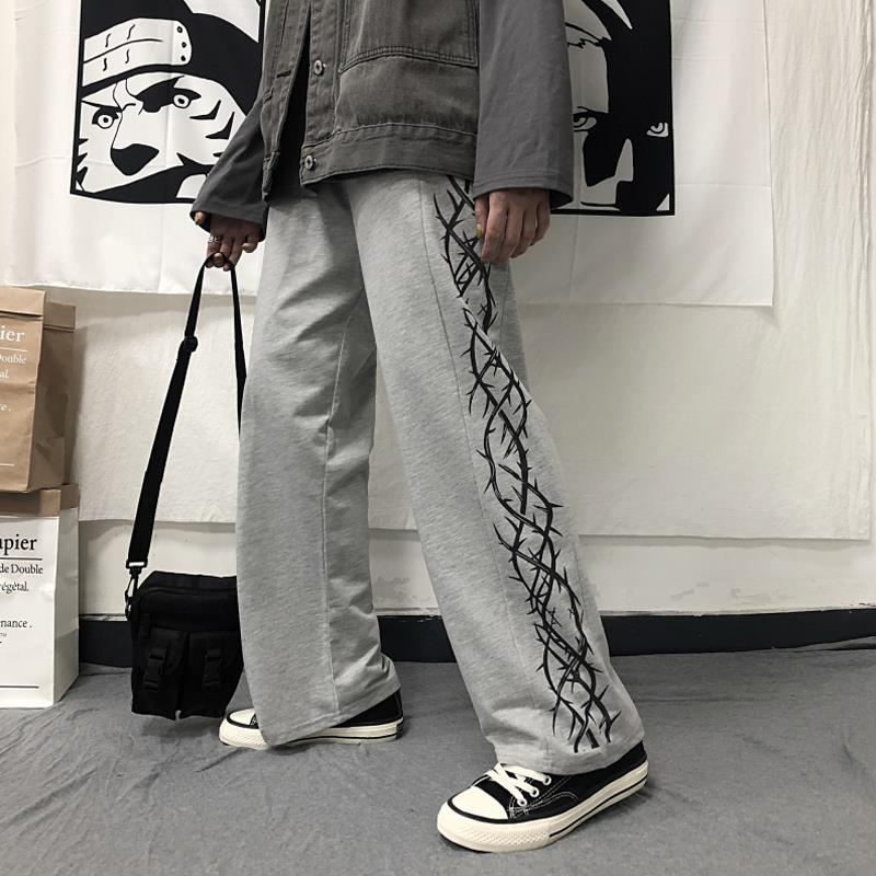 Oversize byxor vida byxor japanska män harajuku streetwear fritidsbyxor hip hop lösa sport träningsbyxor skateboard byxor