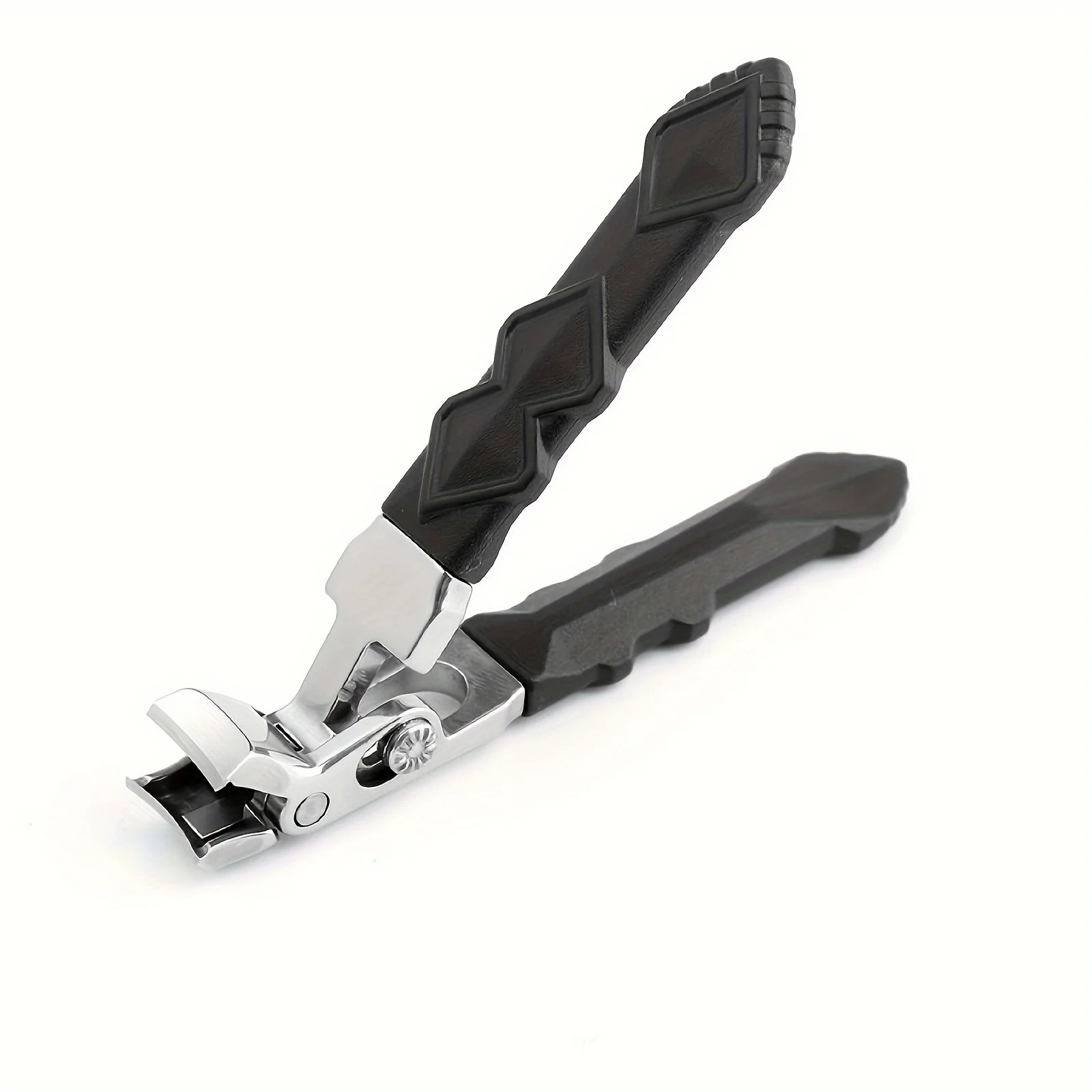 Curved nail clippers with large opening three times anti-splash storage Nail clippers for the elderly thick toenails Heavy duty: Red
