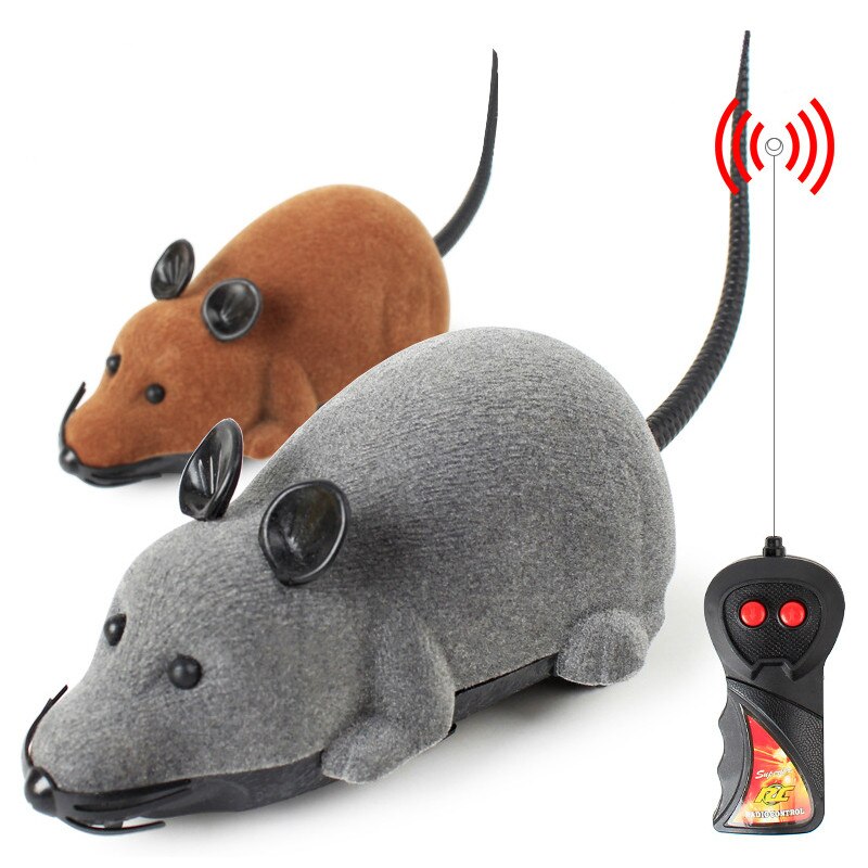 Ratón inalámbrico con Control remoto para gatos y mascotas, juguete de para gato de juguete con Control remoto electrónico por Radio infrarroja