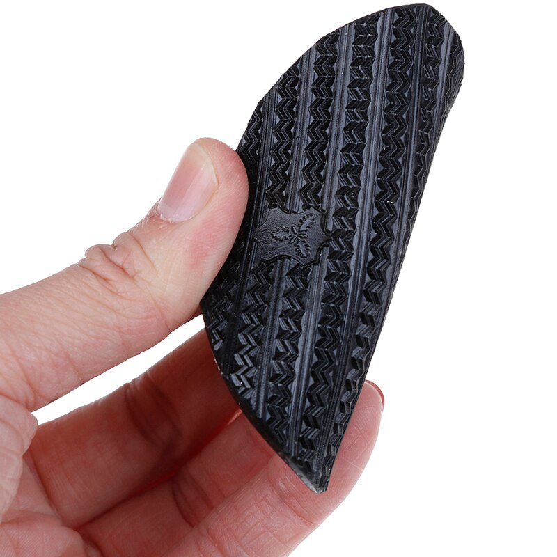 1pair Mens Black Rubber DIY Stick On Shoes Sole Anti-Slip Hard-Wearing Mat Soles Pads Sticker For Shoes
