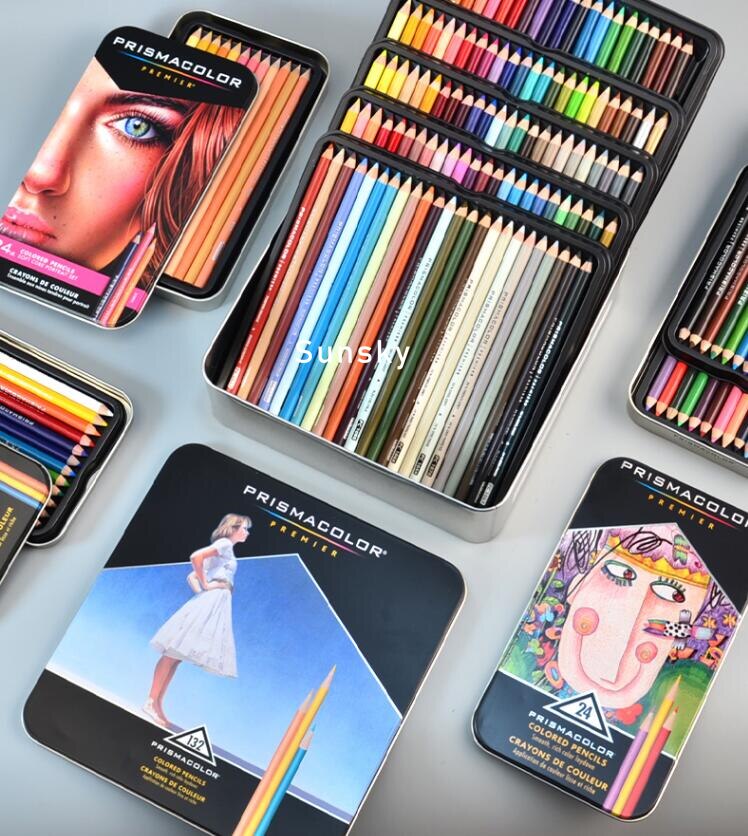 Tin Prismacolor Premier – crayons de couleur souples pour adultes, 72/132/150, pour livres de coloriage, dessin, croquis, étudiants artistes