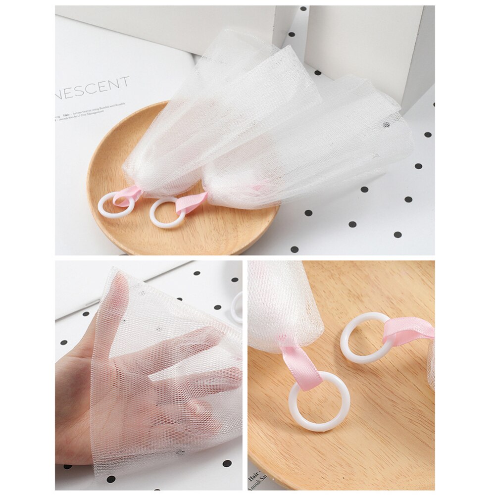 Wash Face Soap Foaming Net Bath Shower Soap Blister Bubble Mesh Body Cleansing Nets Bath Washing Tool