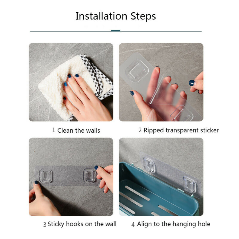 Bathroom Shelf Storage Shampoo Holder Kitchen Storage Rack Organizer Wall Shelf Bathroom Holder Shelves Corner Shower Shelf