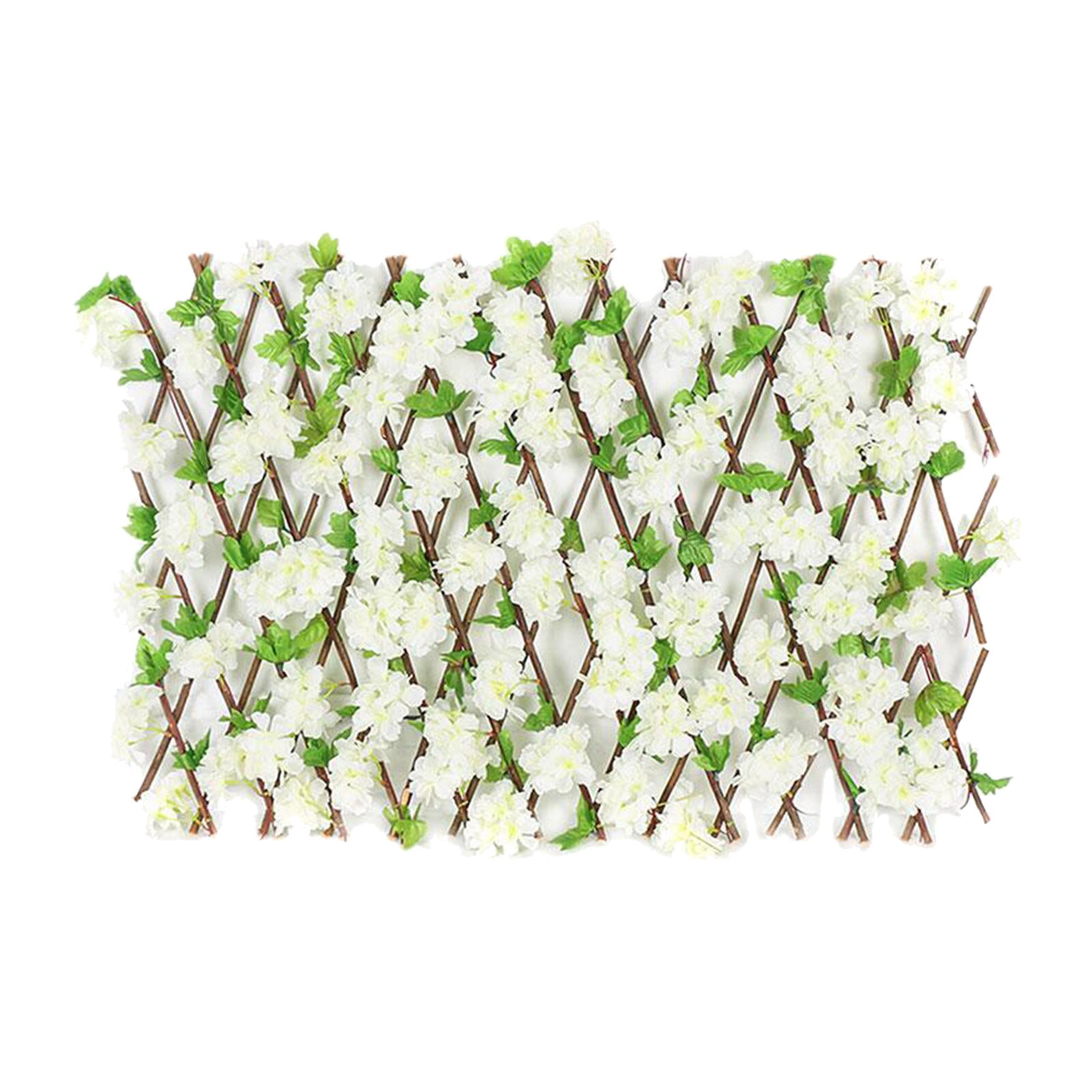 Faux Garden Trellis Expandable Wooden Fence Home Decoration Patio Yard