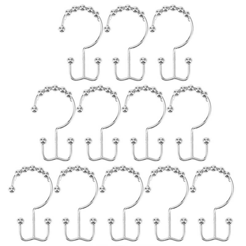 Shower Curtain Hooks Durable Shower Hooks Curtain Rings for Kitchen Home
