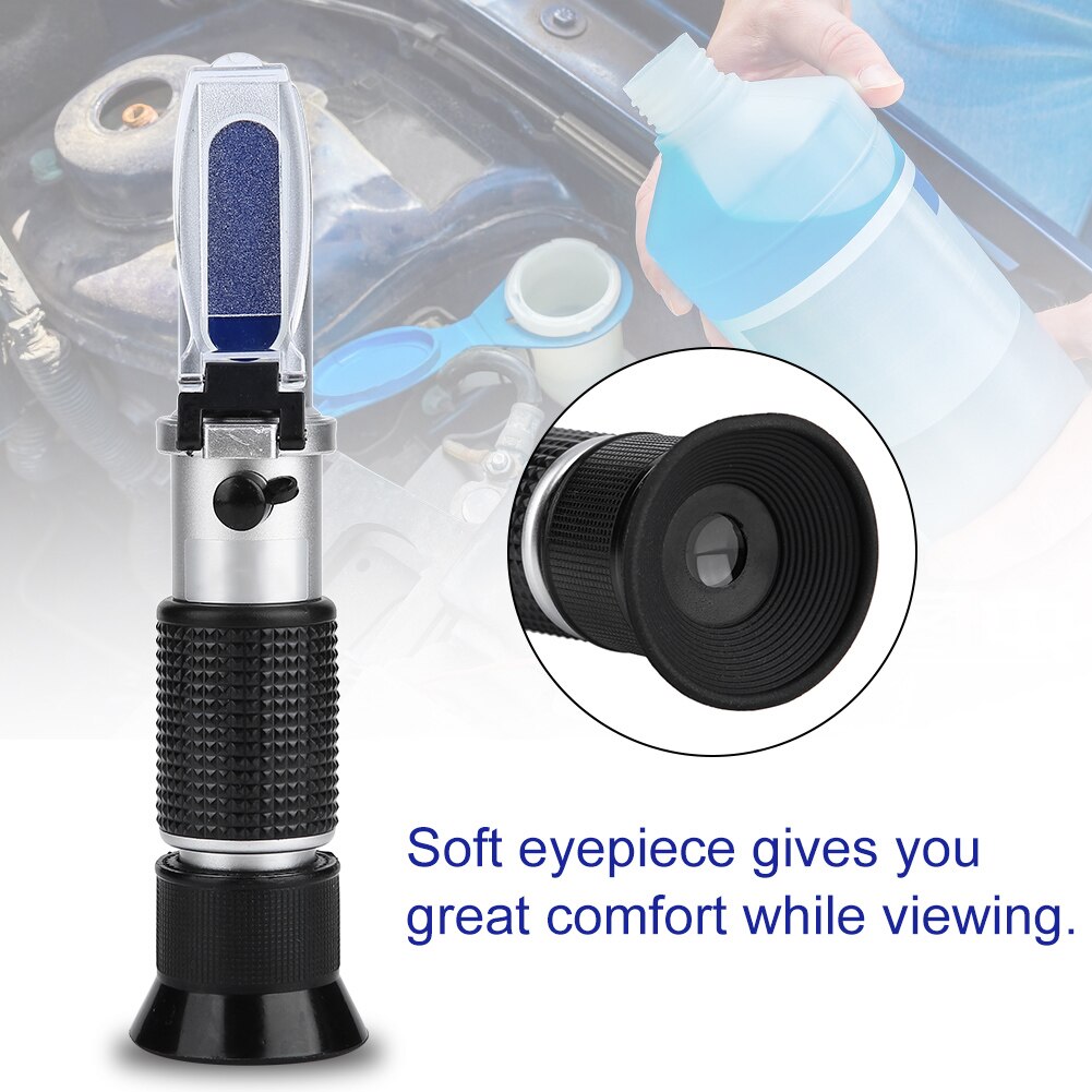Handheld Automotive Antifreez Refractometer Freezing Point Urea Battery Fluid Glass Water Tester Meter ATC Tool RZ115