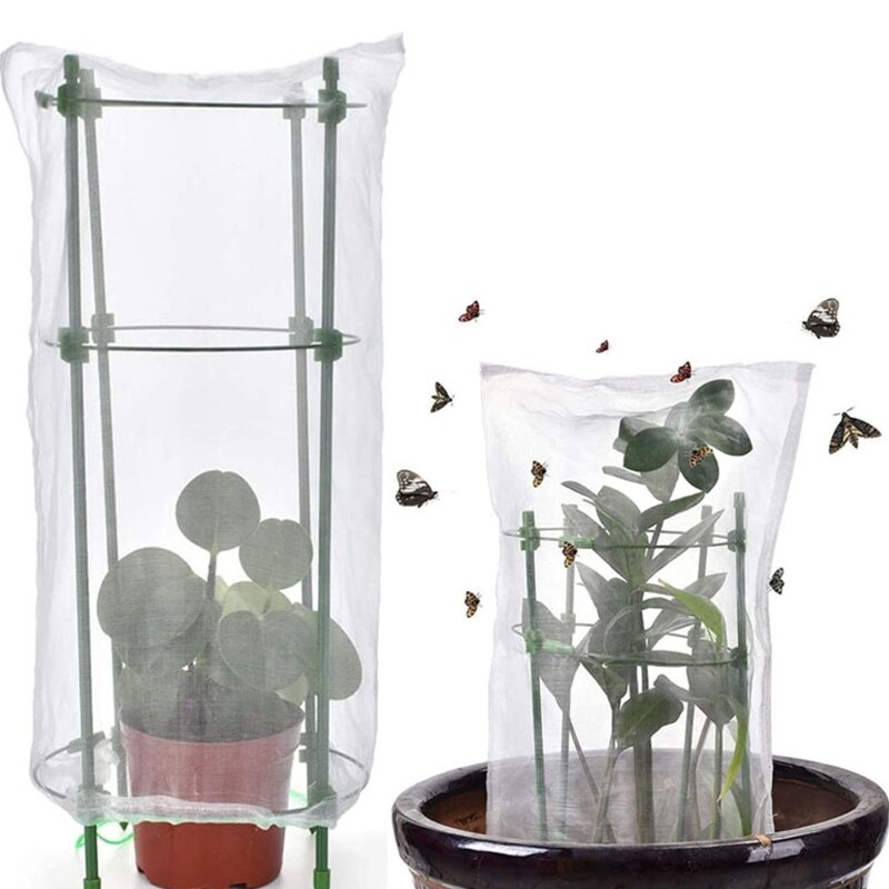 A0KE Zaailing Plant Protector Planten Scherm Beschermende Mesh Kooi Kit Accessoire Voor Tegen Schade Aan Slanke Plant Uit Huisdieren En
