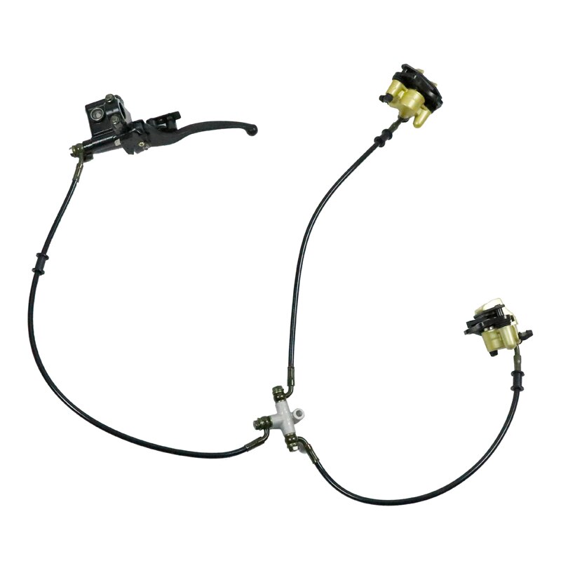 ATV Caliper System QUAD Dirt Bike Front Disc Brake Twin Disc Brake Assembly Brake System For 110cc 125cc atv Motorcycle Parts