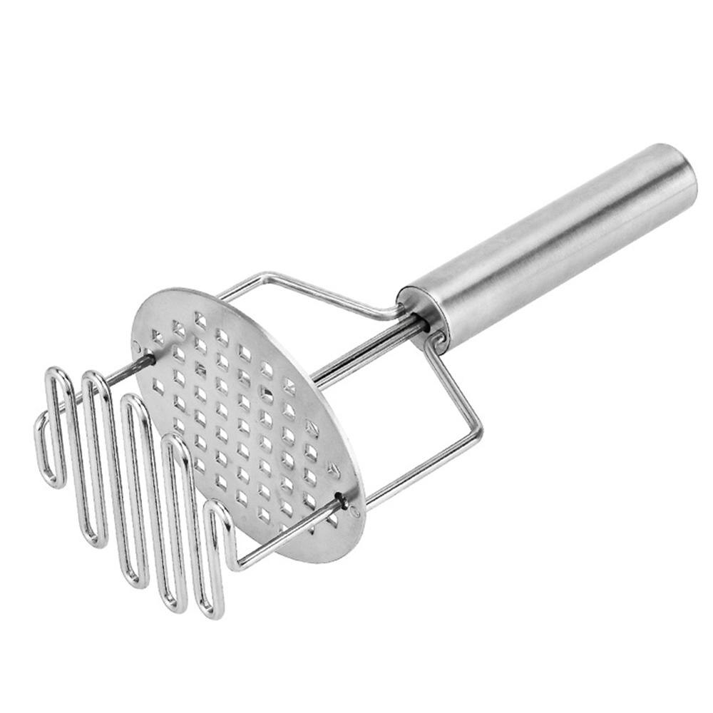 Style Stainless Steel Potato Masher / Pusher Smooth Mashed Potatoes Fruit Vegetable Tools Press Crusher: Default Title