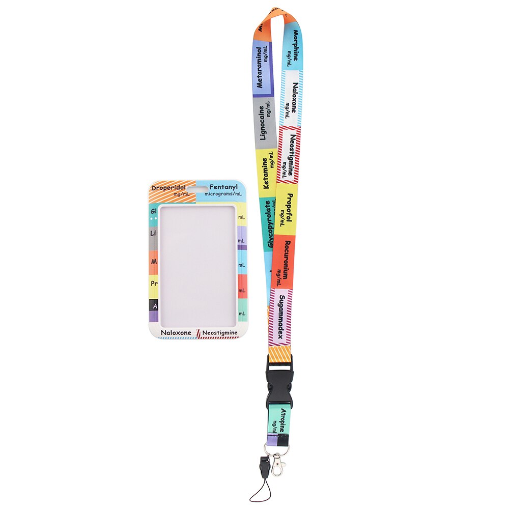 JF0133 Icu Medische Lanyard Credit Card Id Houder Tas Arts Verpleegkundige Student Vrouwen Reizen Bank Bus Visitekaartje Cover Badge