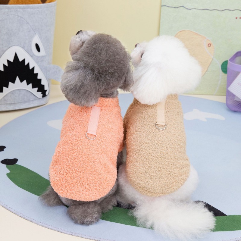 Ropa cálida de invierno para perros, suéter para perros pequeños, abrigo de felpa para perros, chaqueta suave para cachorros, ropa para Chihuahua Bichon, ropa para gatos