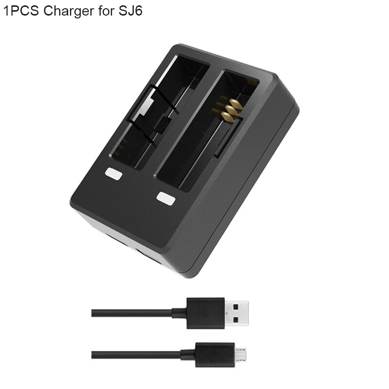 Sjcam  sj6 legende batteri 1000 mah li-ion tilleggsutstyr oppladbart batteri til originalt  sj6 actioin kamera tilbehør: 1 lader