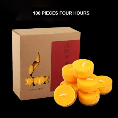 Ghee Boter Kaars Natuurlijke Kleurrijke Rode Wax Aromatherapie Drijvende Kaarsen Geurkaars Lont Photophore Gele Kaarsen 10