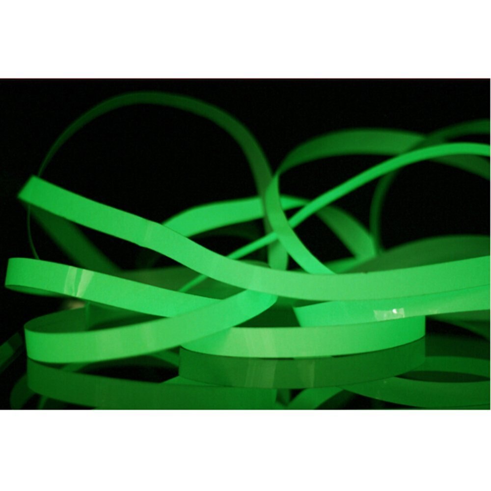Green Color Glow In Dark Tape Photoluminescent Adhesive Tape-3/4inches x 5 yards