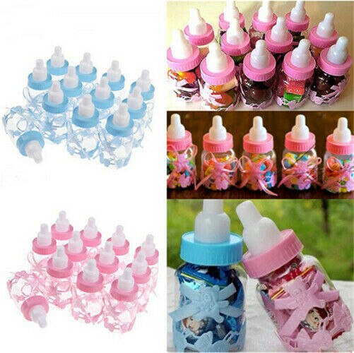 12pcs/packing Baby Candy Bottle Box Shower Party Birthday Party UK