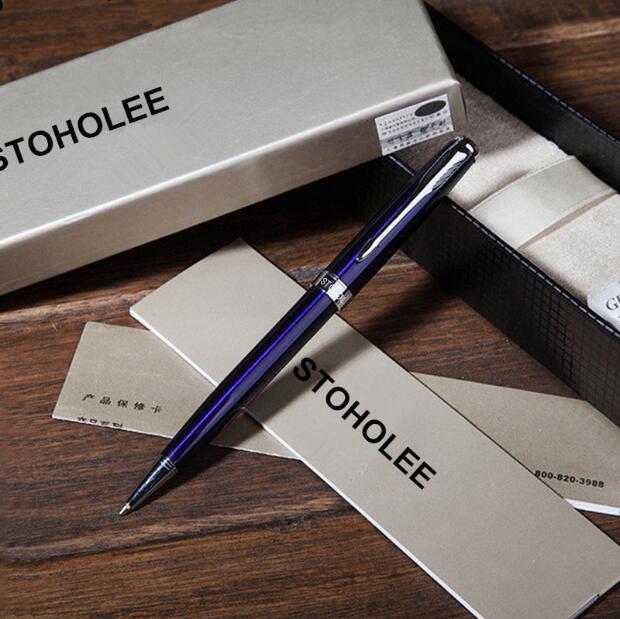 BESTE FÖRDERUNG Sonett kugelschreiber Schreibwaren Beste preis Schule Lieferanten stift oben Excutive Geschäft stift: Metall Silber- / Blau Silber-