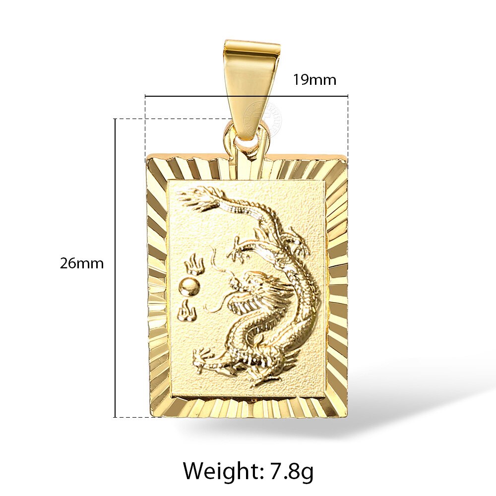 Gold Color Pendant Necklace for Women Men Jesus Cross Queen Elizabeth Portrait Charm Jewelry Accessories GPM01: GP426