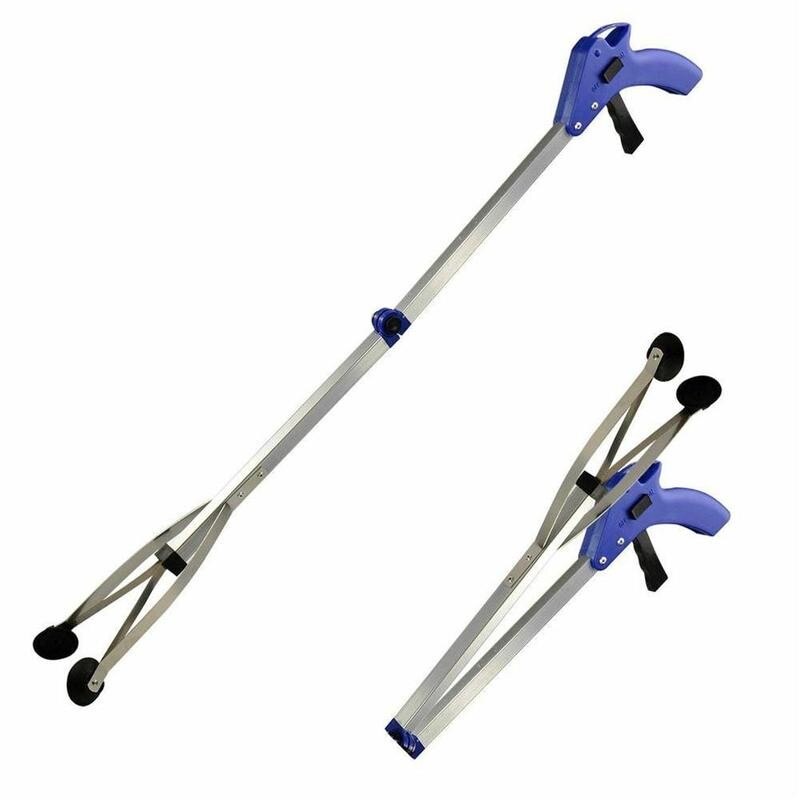 Portable Gripper Extender Grabber Tool Foldable Long Tools Garbage Litter Pickup Trash House Factory Reacher Clamp Pickers G7Z9
