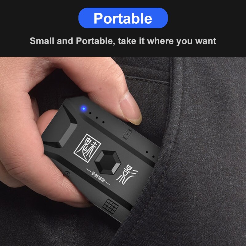 5-in-1 Gaming Set Wireless Bluetooth Gamepad One-handed 39 Keys Gaming Keyboard Mouse Converter Phone Holder Set for IOS Android