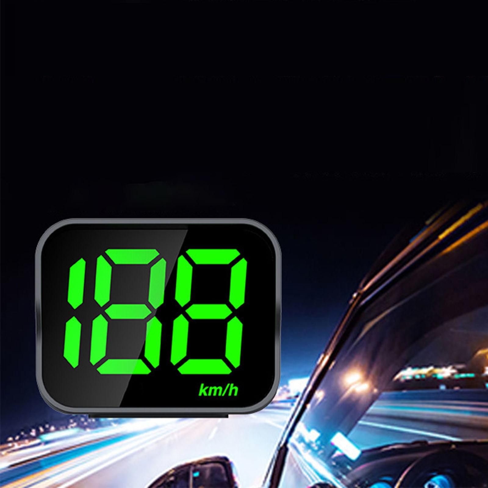 Bluetooth M1 GPS Head up Display Speedometer Big Fonts Overspeed Warning Kmh Digital Speed Display for Cars Truck Mini Size